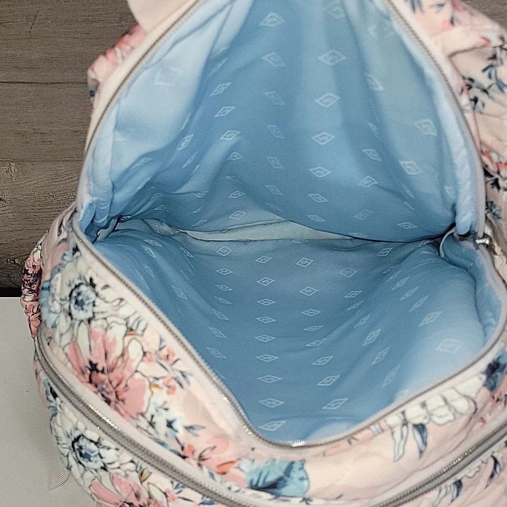 Vera Bradley Quilted Pink Floral Nylon Women's Backpack